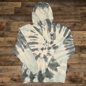 VANS Classic Need Peace Chinois Green Men Size Small Skate Hoodie Tie Dye